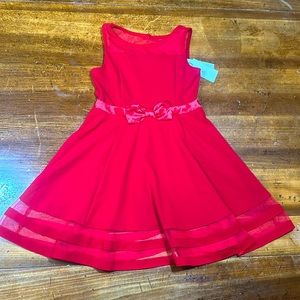 Calvin Klein Red Girl’s Dress Size 10 NWT